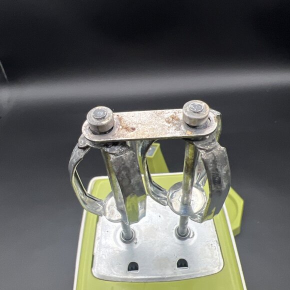 Vintage Sears Toy Super Food Mixer Avocado Green with Bowl Made in Japan 1970s - Picture 11 of 16